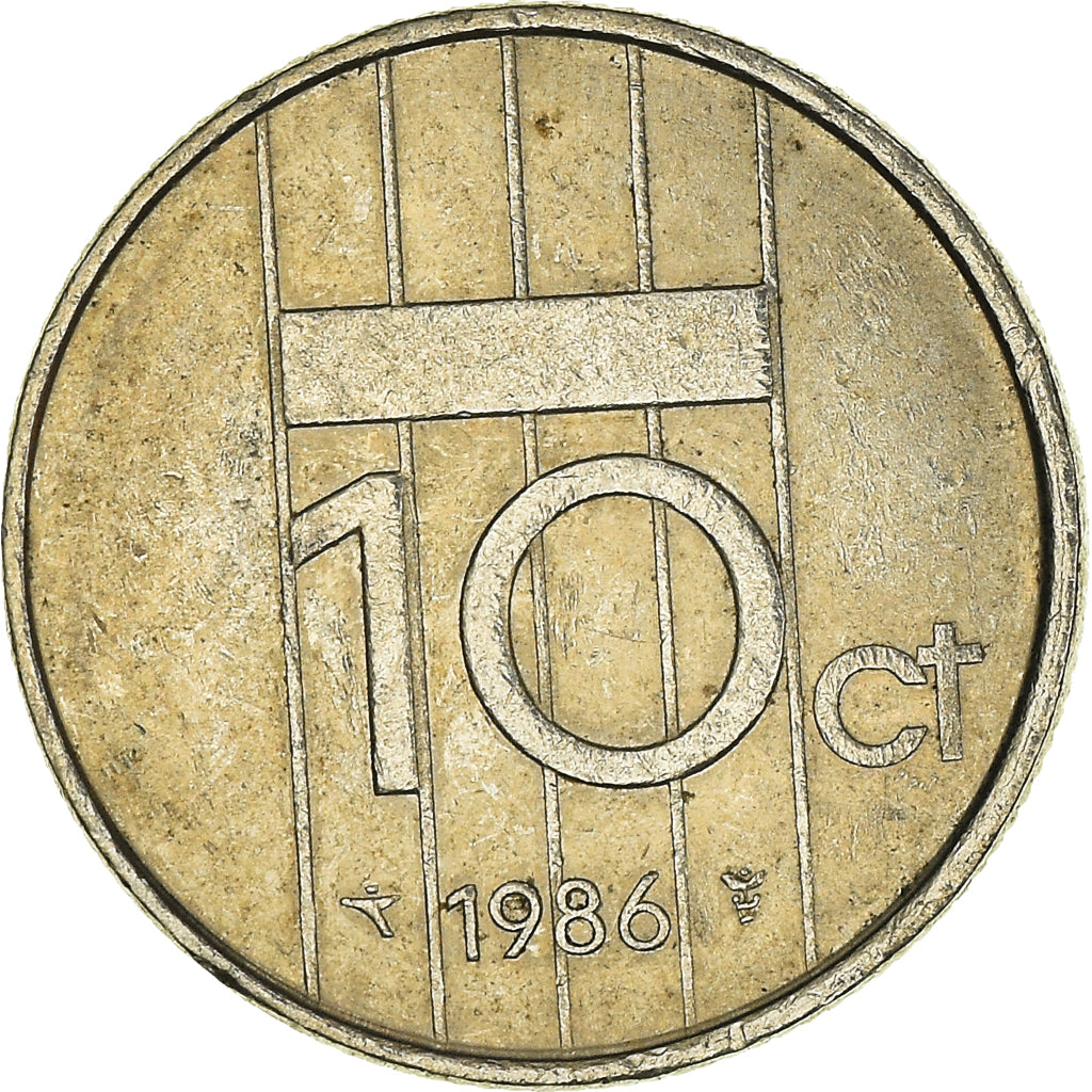 Munten, Nederland, 10 Cents, 1986