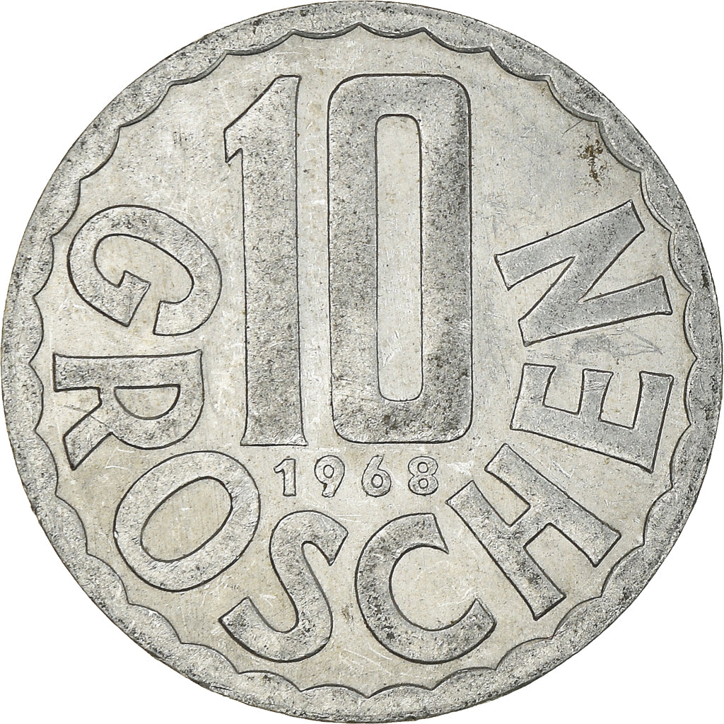 Coin, Austria, 10 Groschen, 1968