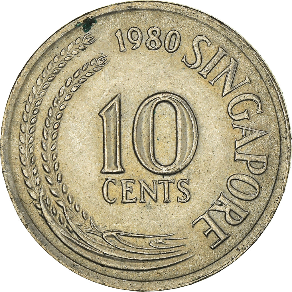 Münze, Singapur, 10 Cents, 1980