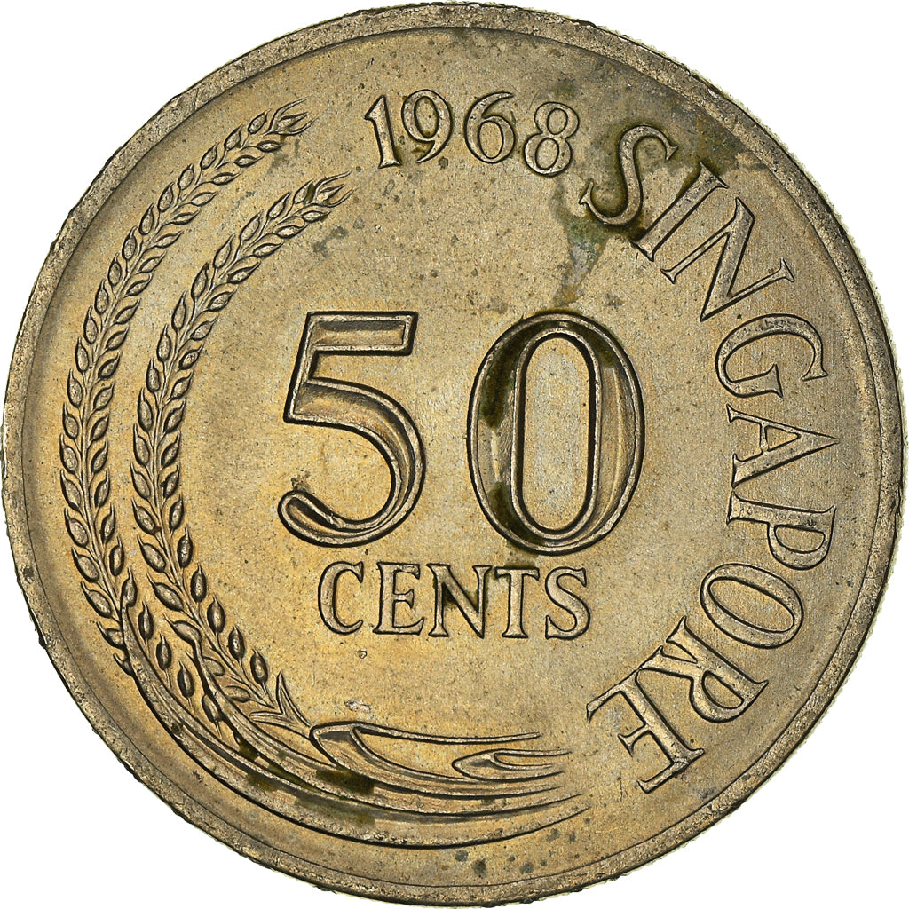 Münze, Singapur, 50 Cents, 1968