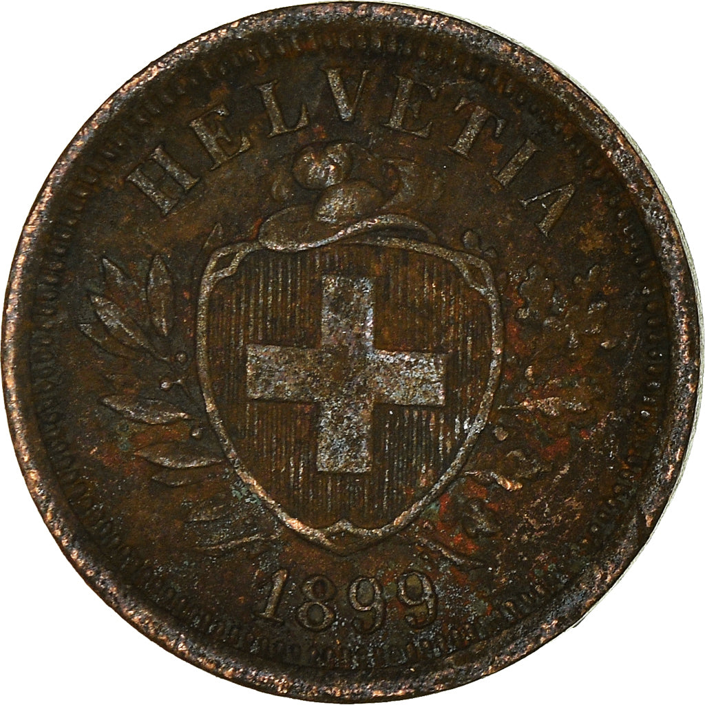 Moneta, Szwajcaria, Rappen, 1899