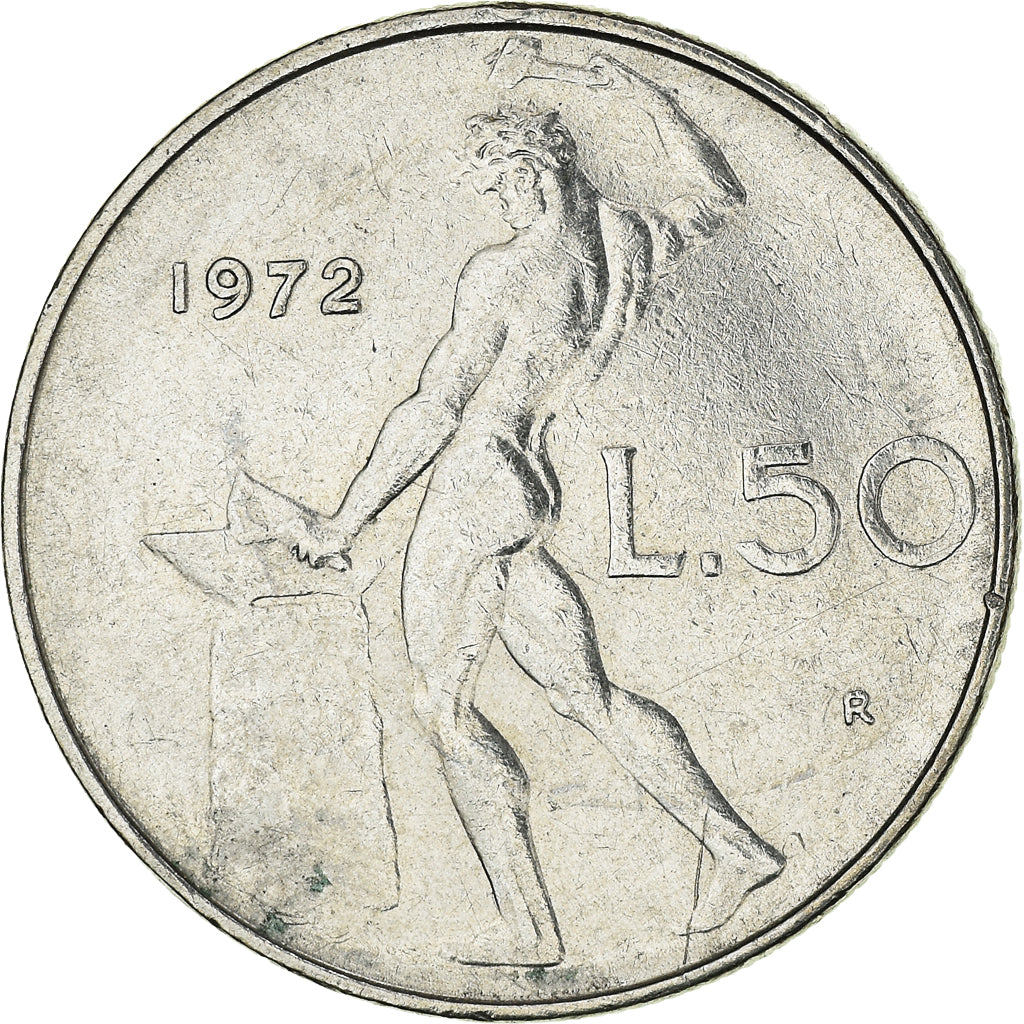 Moneta, Italia, 50 Lire, 1972