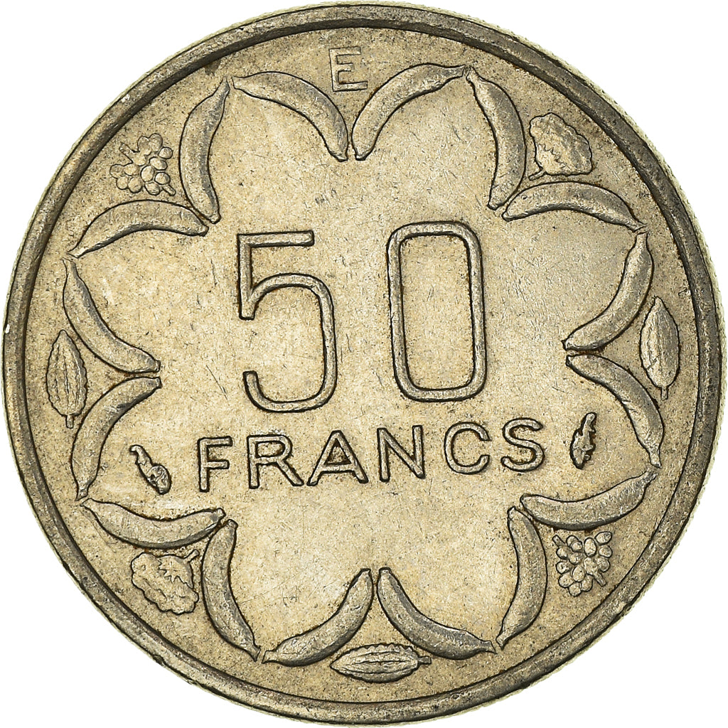 Münze, West African States, 50 Francs, 1979