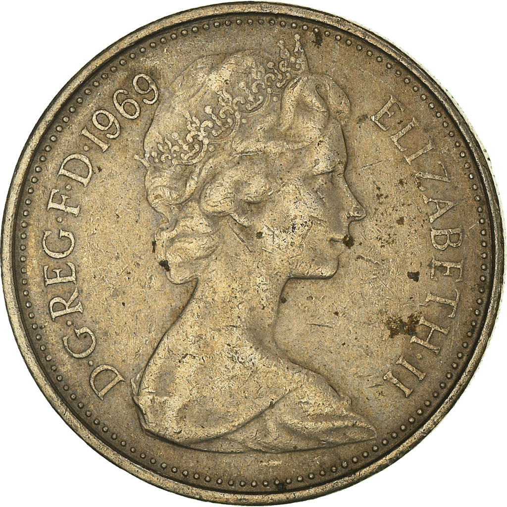 Moeda, Grã-Bretanha, 5 New Pence, 1969
