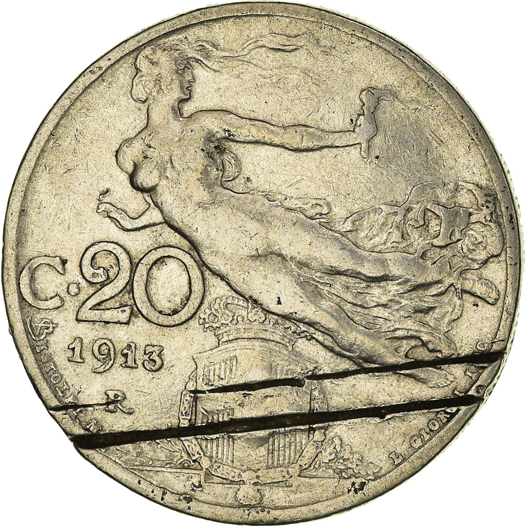 Munten, Italië, 20 Centesimi, 1913