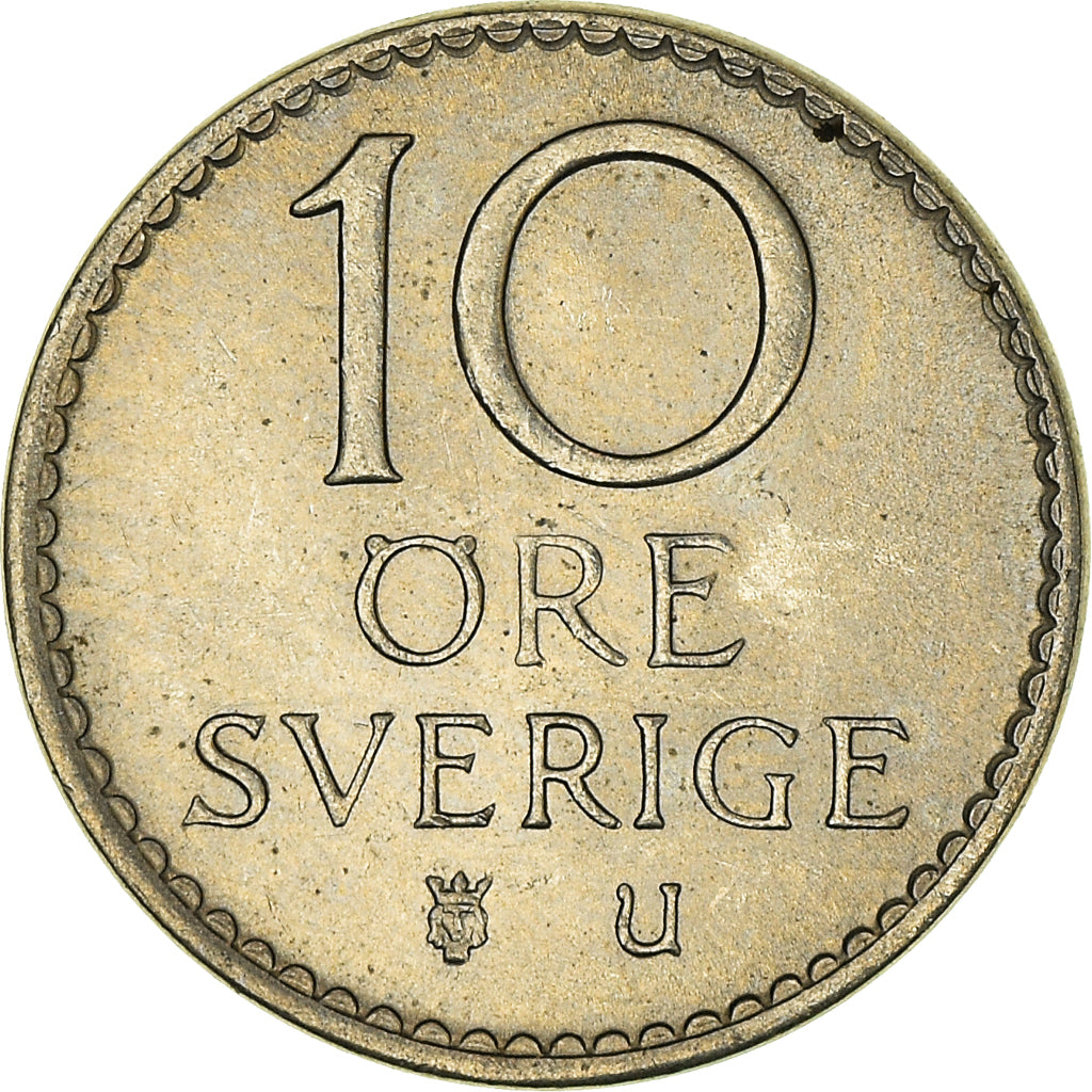 Moeda, Suécia, 10 Öre, 1963