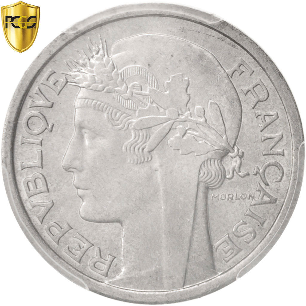 Coin, France, Morlon, Franc, 1948, Paris, PCGS, MS64, MS(64), Aluminum