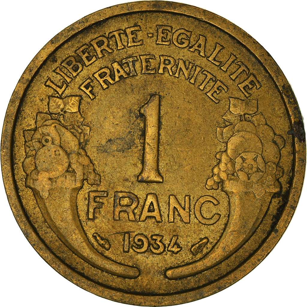 Monnaie, France, Franc, 1934