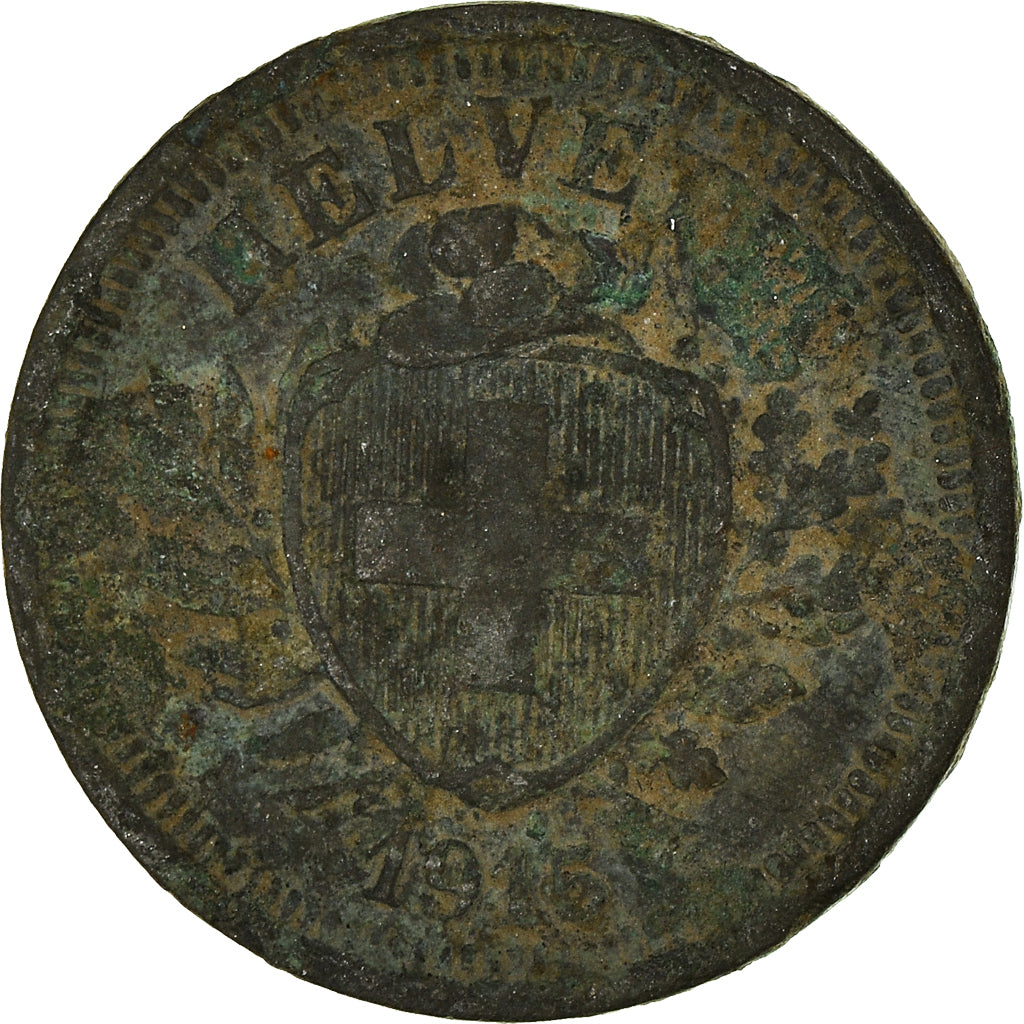 Monnaie, Suisse, Rappen, 1915