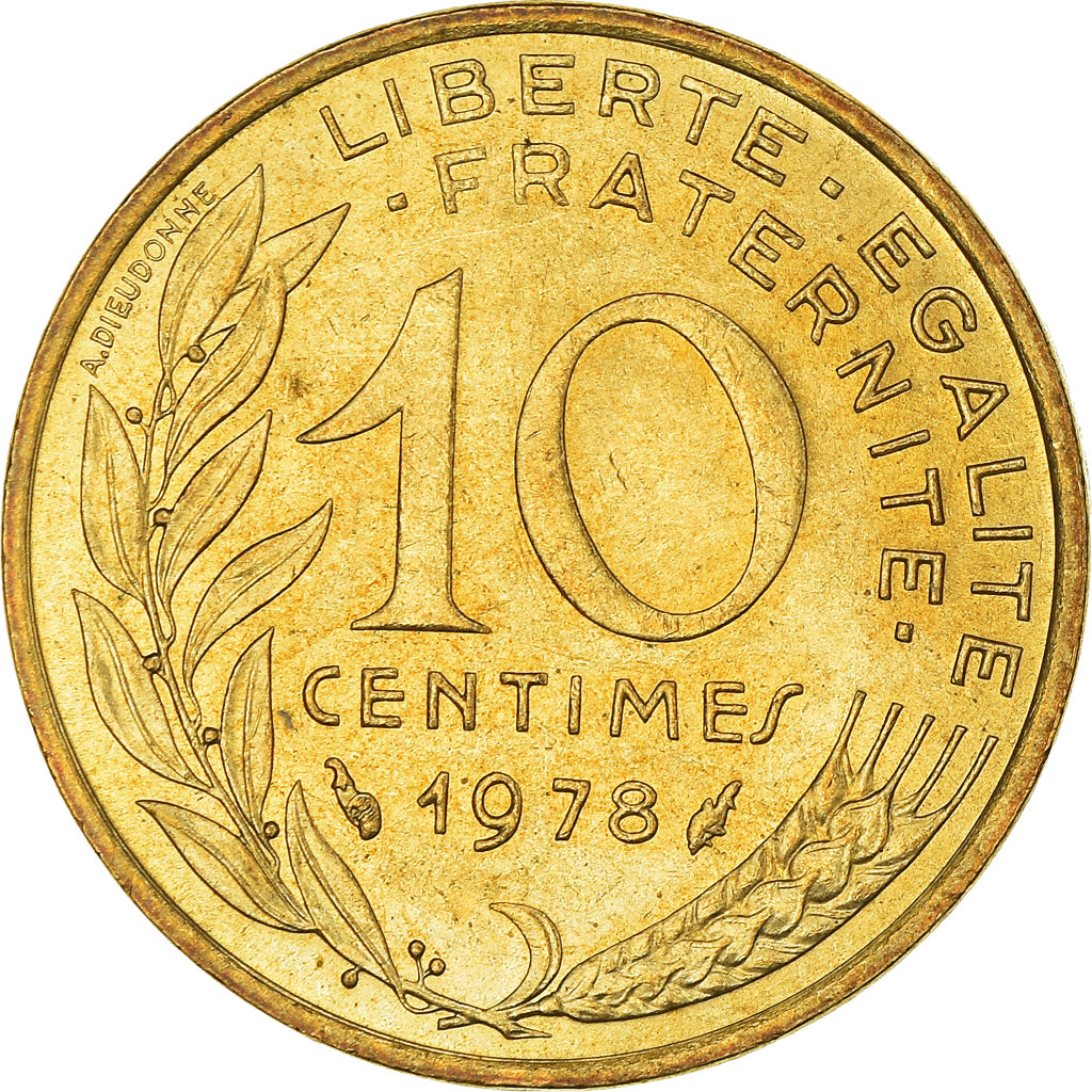 Moneta, Francia, 10 Centimes, 1978