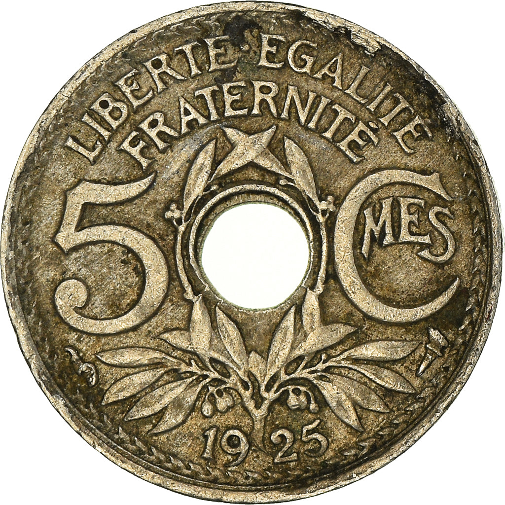 Moneta, Francia, 5 Centimes, 1925