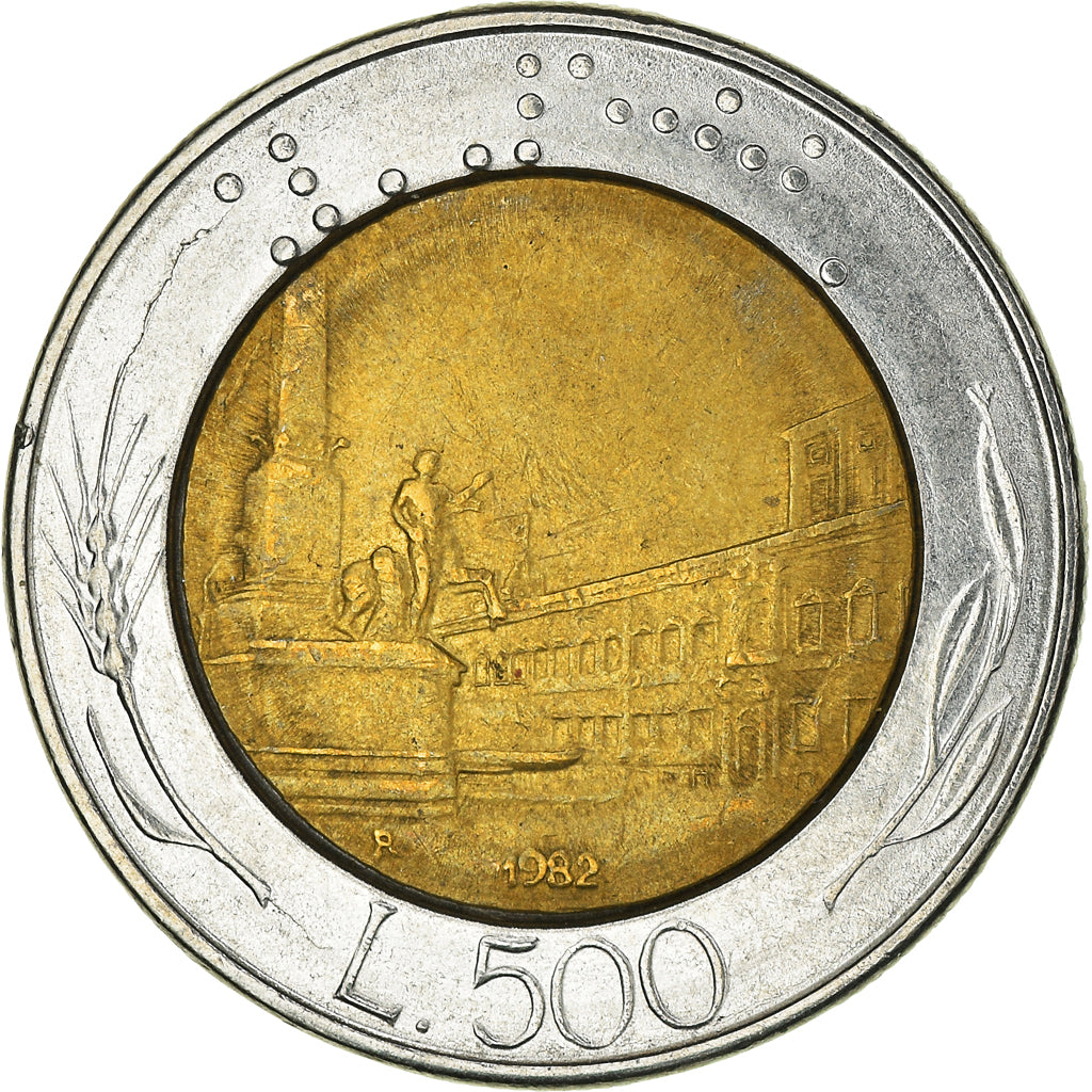 Coin, Italy, 500 Lire, 1982