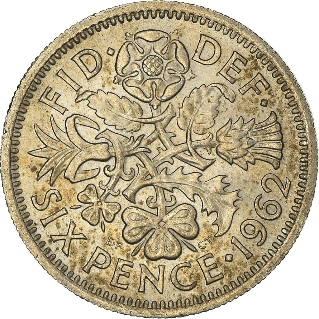 Moneta, Wielka Brytania, 6 Pence, 1962