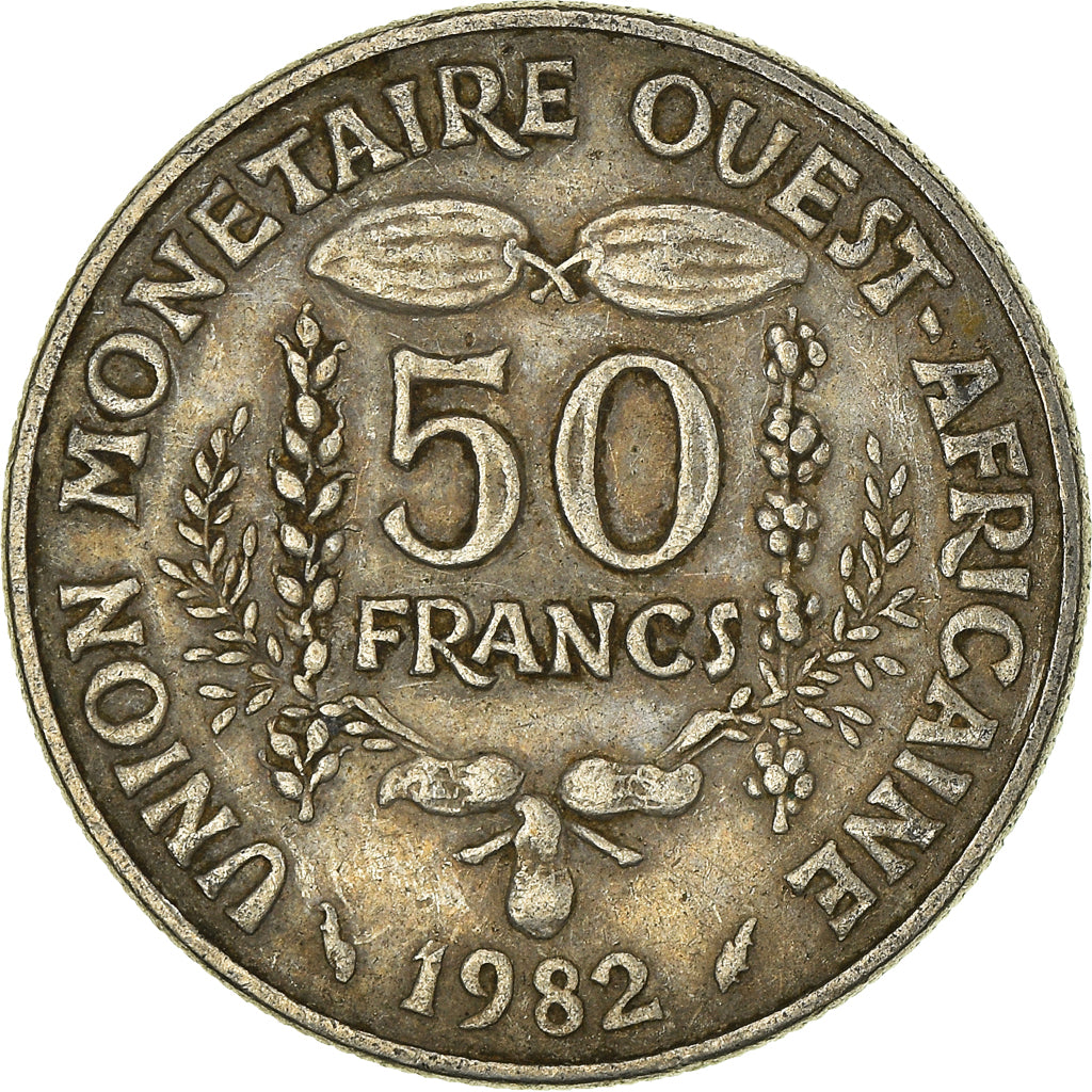 Moeda, Estados da África Ocidental, 50 Francs, 1982