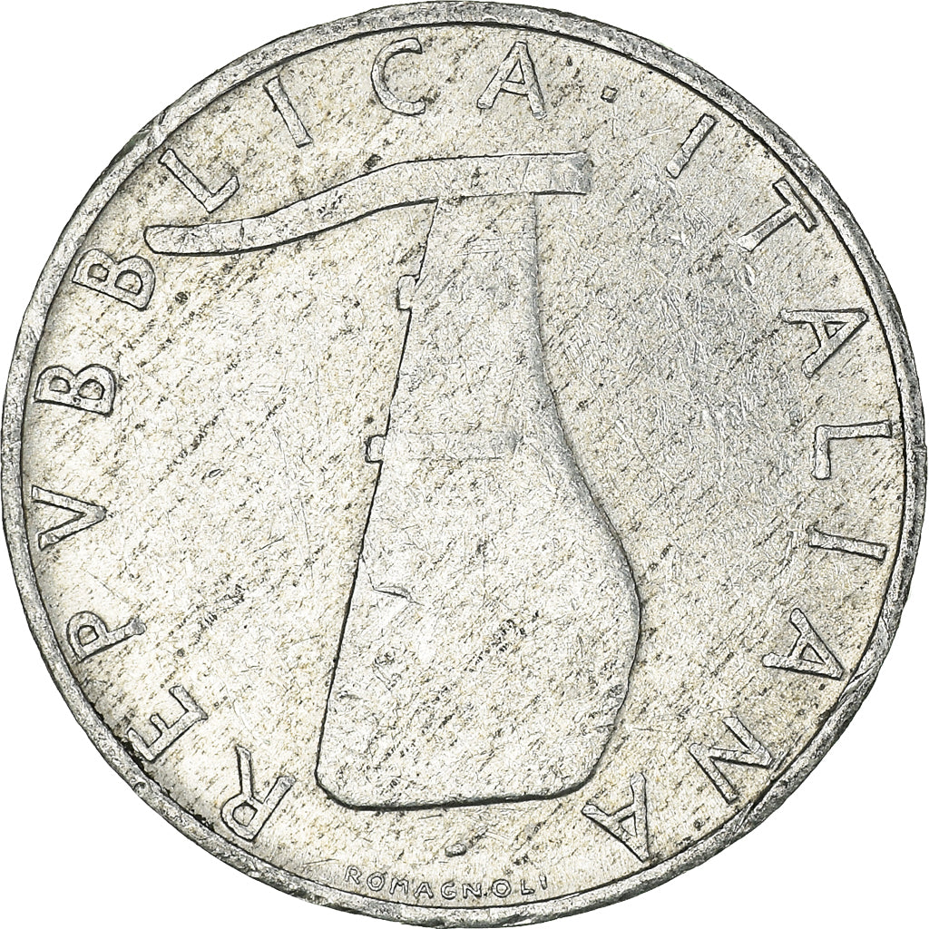 Moeda, Itália, 5 Lire, 1973