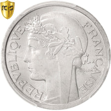 Coin, France, Morlon, Franc, 1958, Paris, PCGS, MS64, MS(64), Aluminum