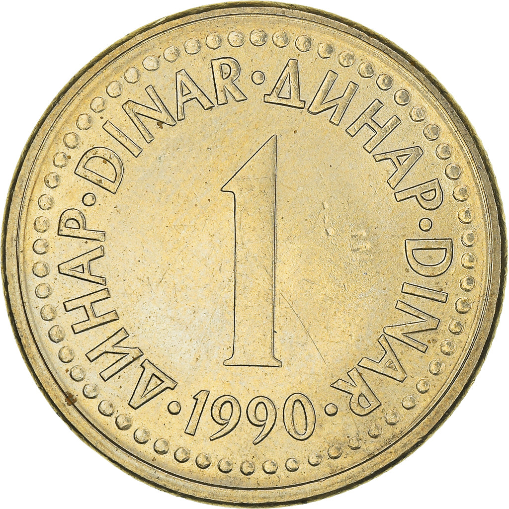 Münze, Jugoslawien, Dinar, 1990