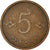 Moneda, Finlandia, 5 Pennia, 1963