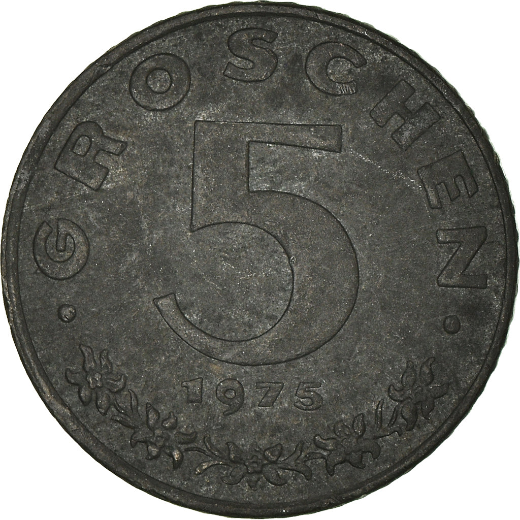 Coin, Austria, 5 Groschen, 1975