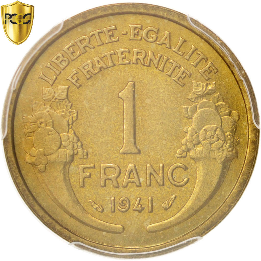 Coin, France, Morlon, Franc, 1941, Paris, PCGS, MS65, MS(65-70)