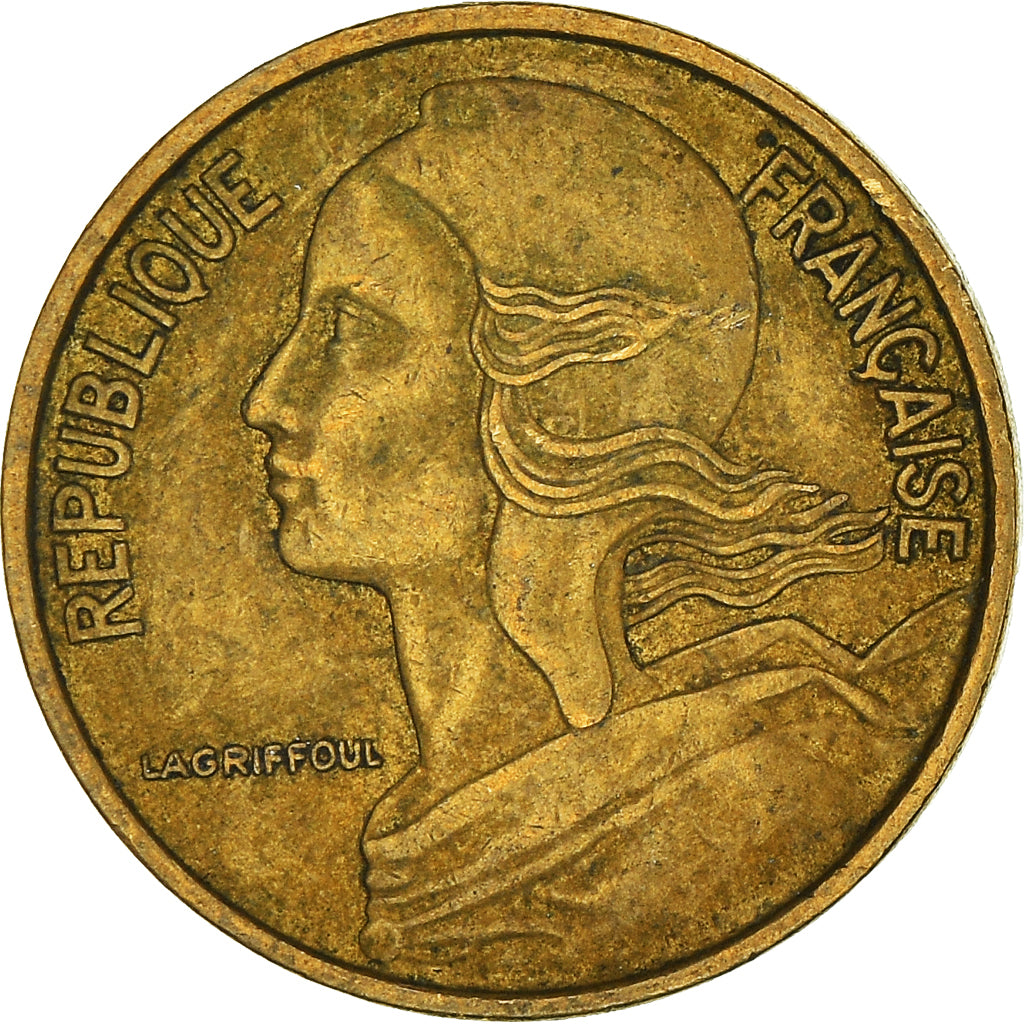 Moeda, França, 5 Centimes, 1966