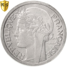 Coin, France, Morlon, 2 Francs, 1947, Paris, PCGS, MS64, MS(64), Aluminum