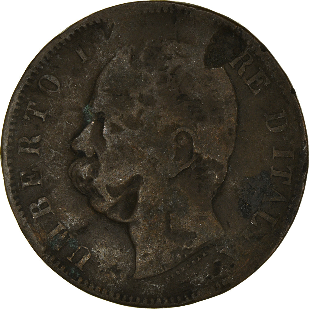 Münze, Italien, 10 Centimes, Undated