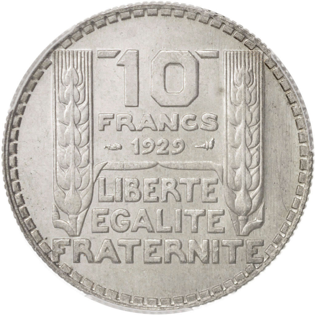 France, Turin, 10 Francs, 1929, Paris, PCGS, MS63, Silver, KM:878