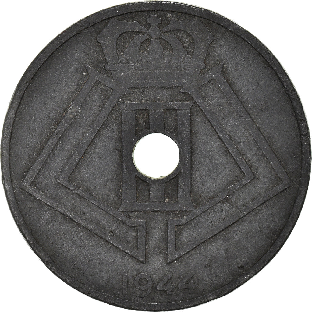 Moneda, Bélgica, 25 Centimes, 1944
