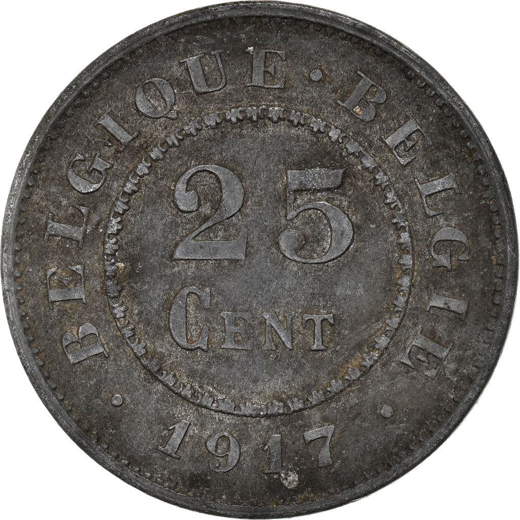 Moneta, Belgio, 25 Centimes, 1917