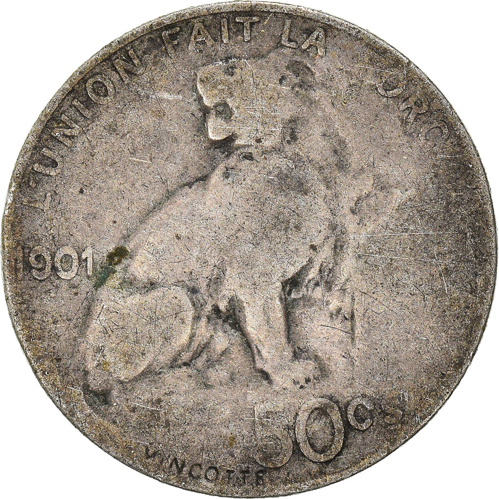 Coin, Belgium, 50 Centimes, 1901