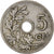 Moneda, Bélgica, 5 Centimes, 1904
