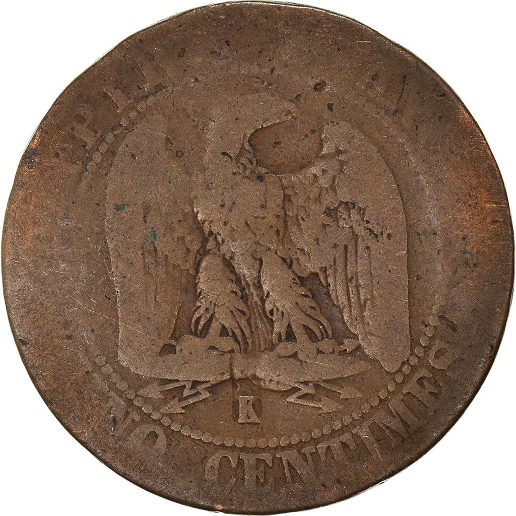 Monnaie, France, 5 Centimes, 1862