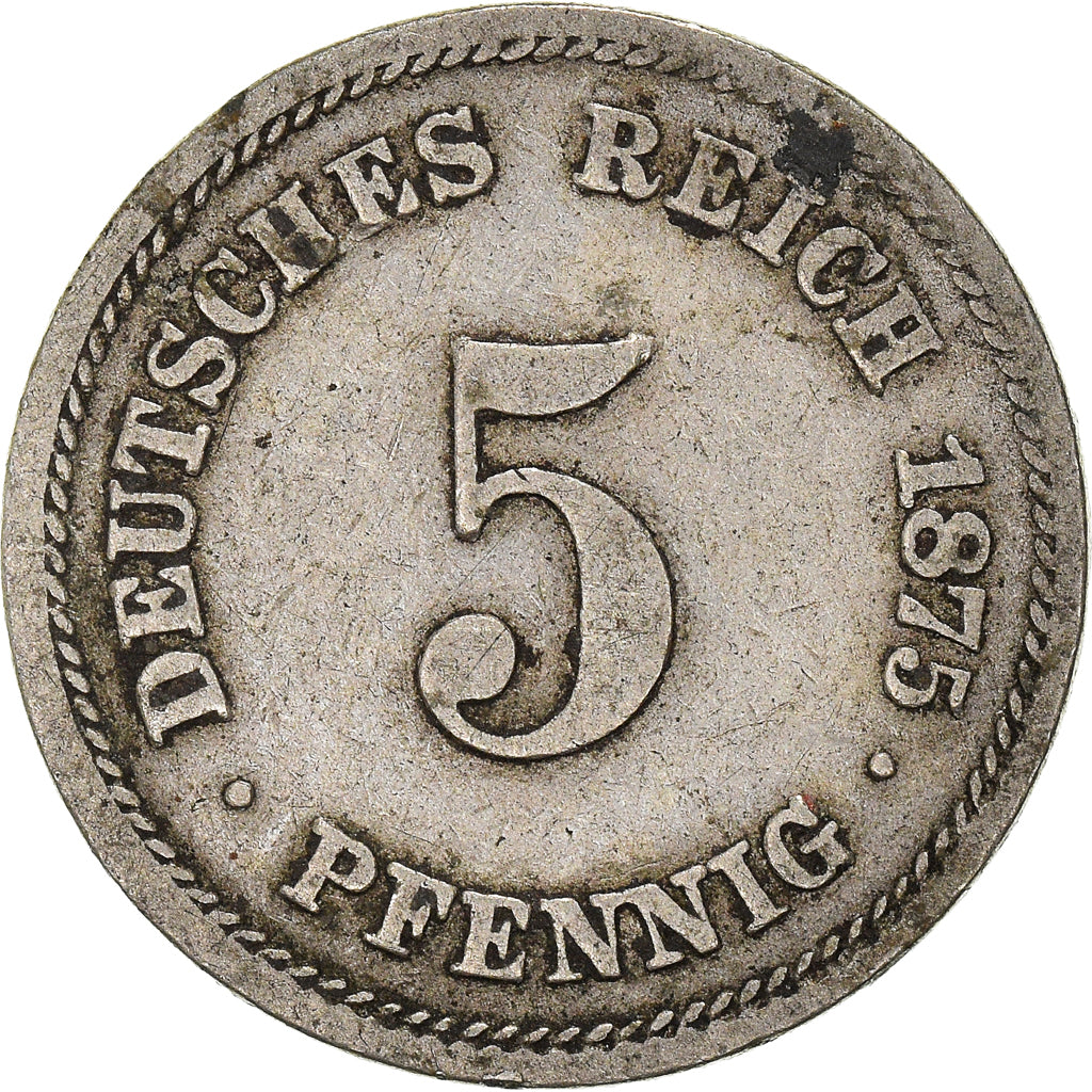 Coin, GERMANY - EMPIRE, 5 Pfennig, 1875
