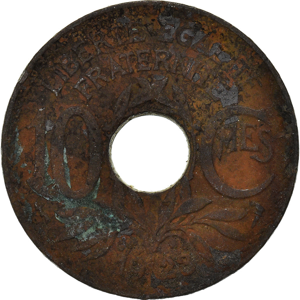 Moneta, Francia, 10 Centimes, 1923