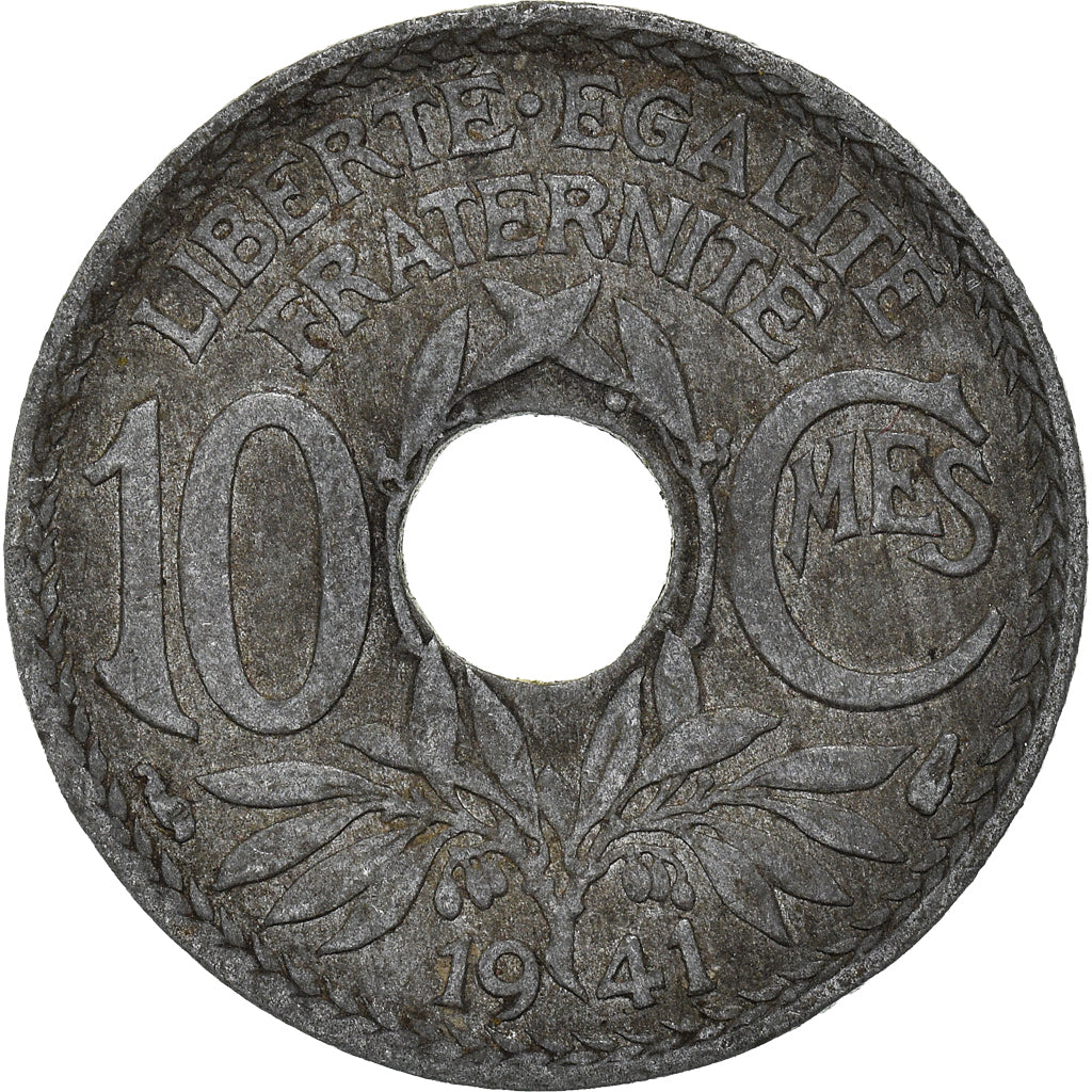 Coin, France, 10 Centimes, 1941