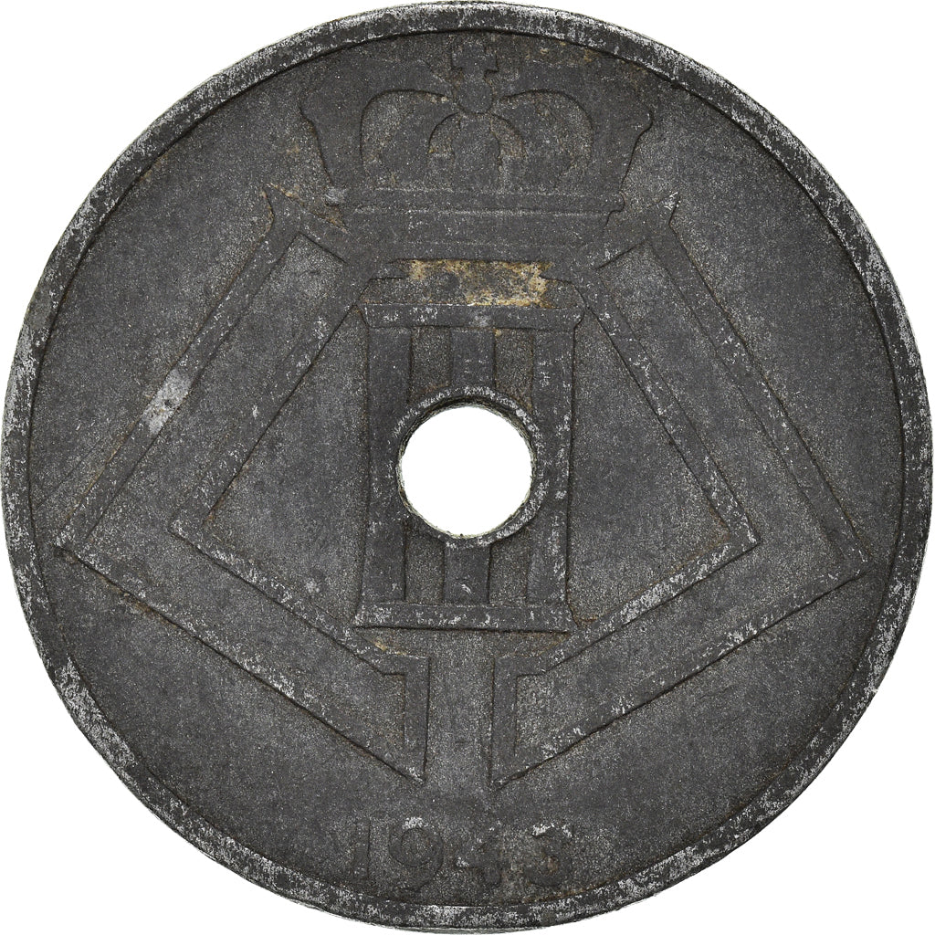 Moneda, Bélgica, 25 Centimes, 1943
