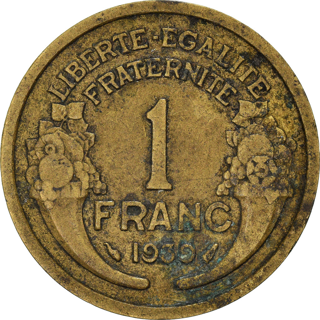 Monnaie, France, Franc, 1939