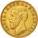 Romania, Carol I, 20 Lei, 1883, AU(50-53), Gold, KM:20