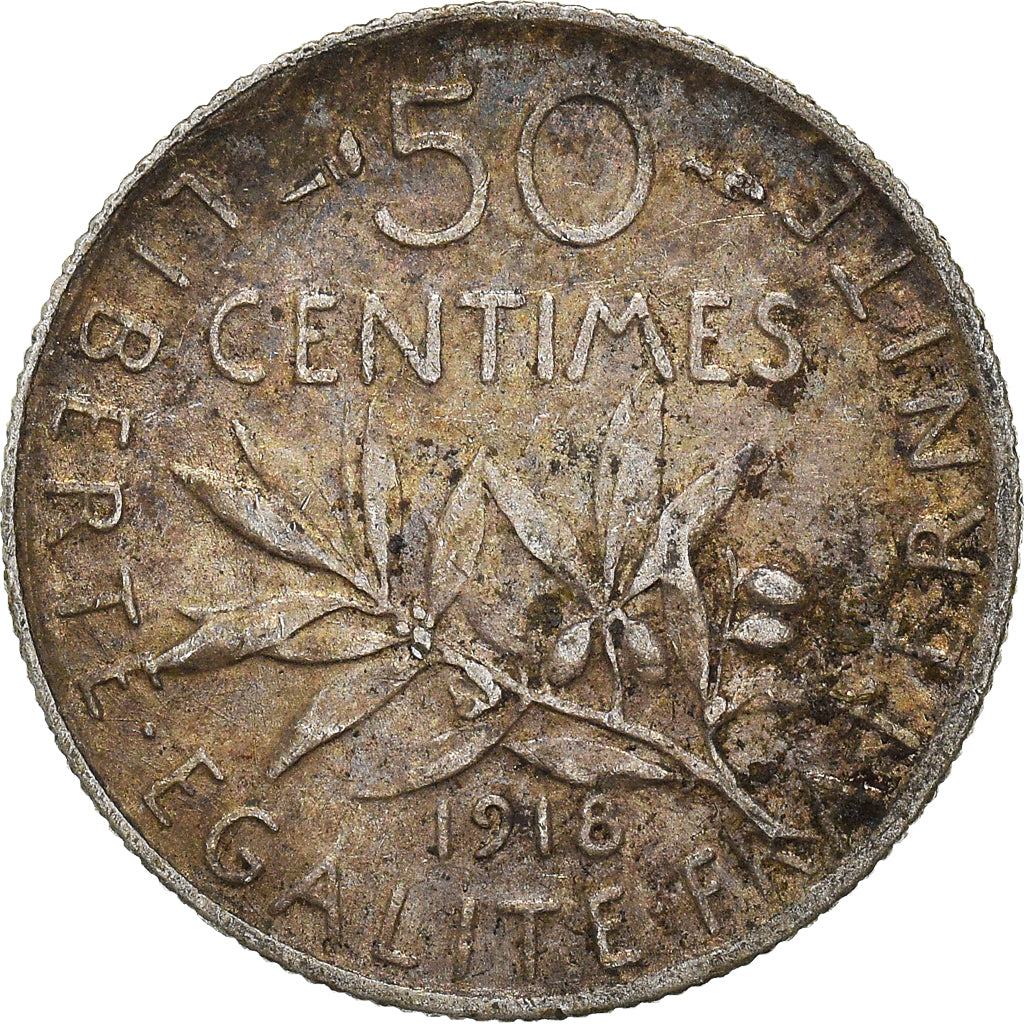 Coin, France, 50 Centimes, 1918