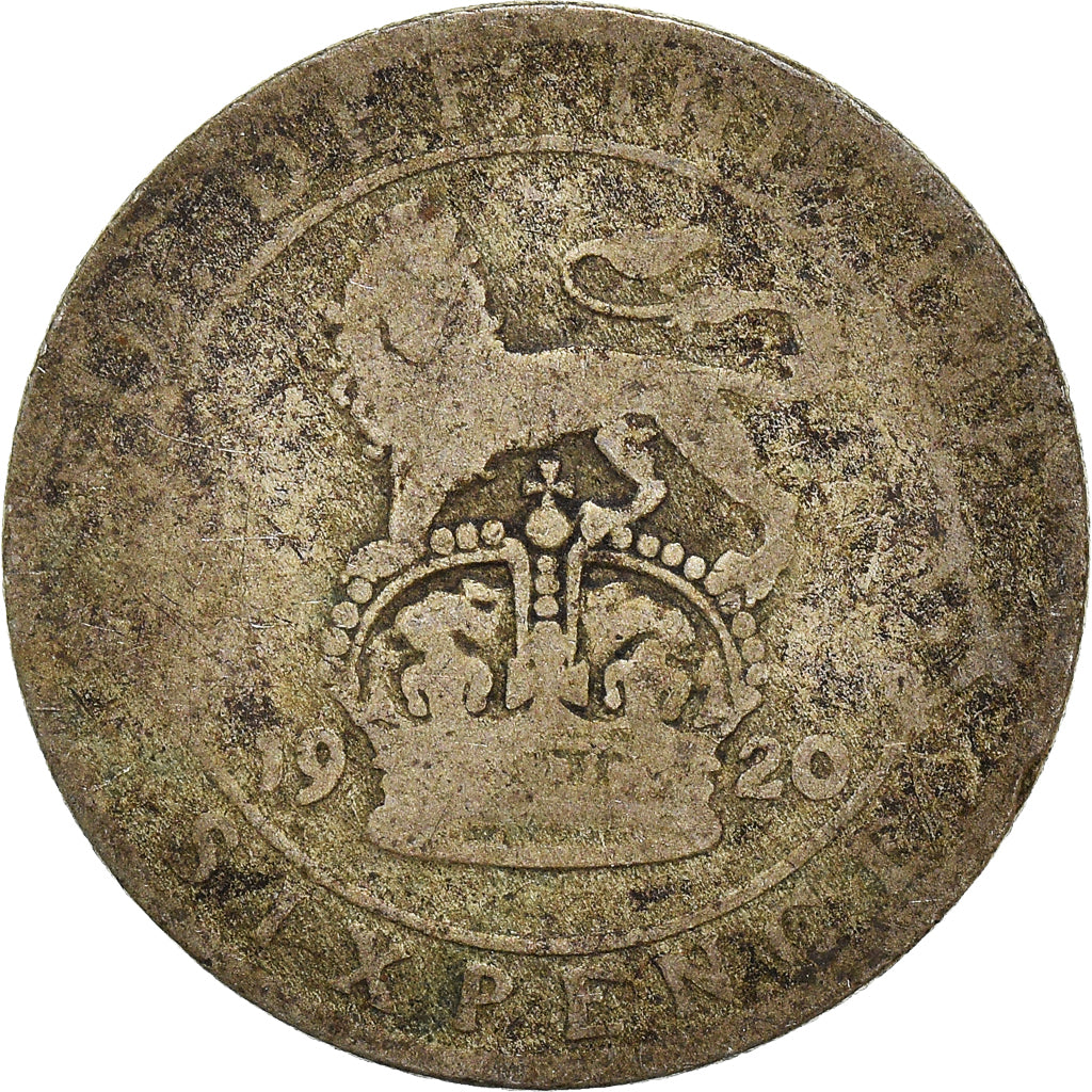 Munten, Groot Bretagne, 6 Pence, 1920