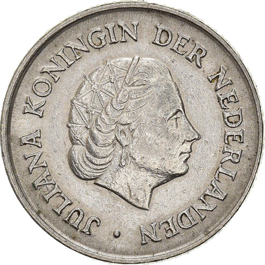 Münze, Niederlande, 25 Cents, 1958