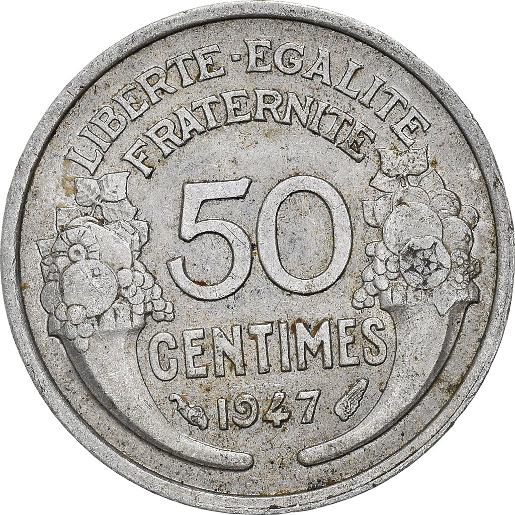 Münze, Frankreich, 50 Centimes, 1947