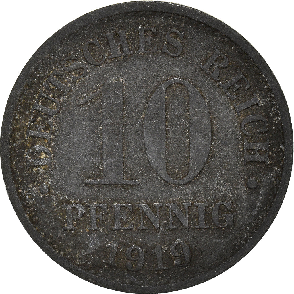 Moneta, GERMANIA - IMPERO, 10 Pfennig, 1919