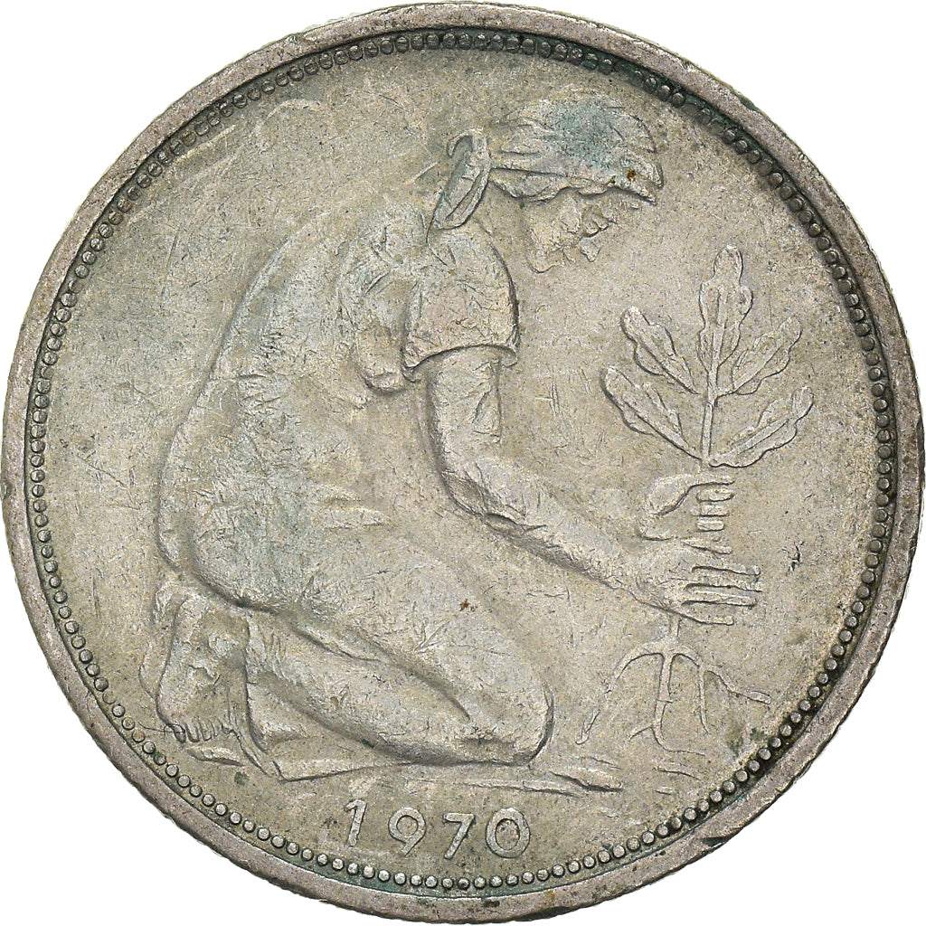 Munten, Federale Duitse Republiek, 50 Pfennig, 1970