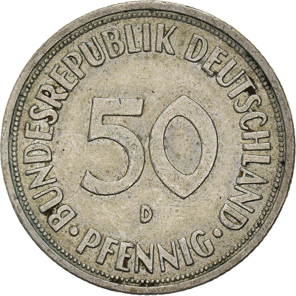 Munten, Federale Duitse Republiek, 50 Pfennig, 1970