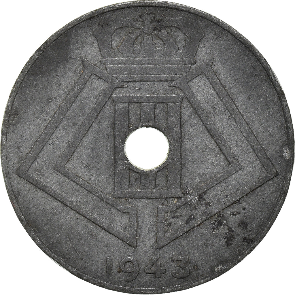 Münze, Belgien, 10 Centimes, 1943