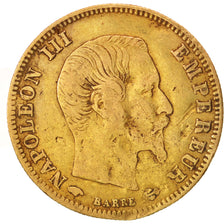 France, Napoleon III, 5 Francs, 1859, Paris, F(12-15), Gold, KM:787.1
