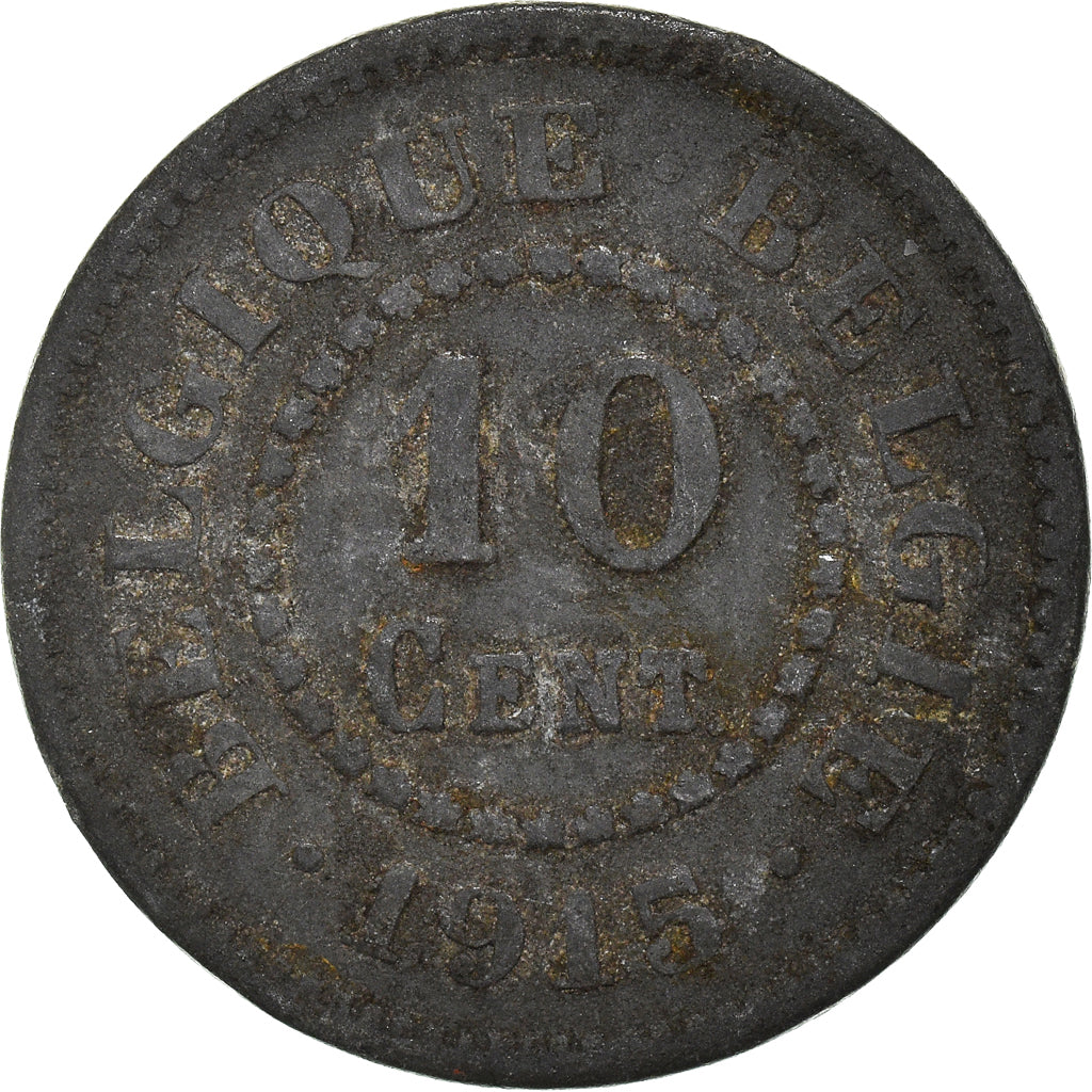 Moeda, Bélgica, 10 Centimes, 1915