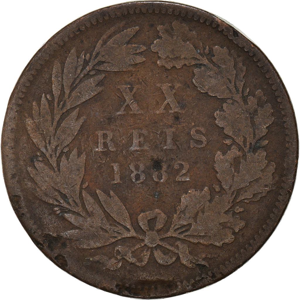 Coin, Portugal, 20 Reis, 1882